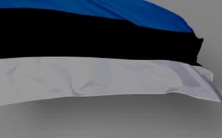 The Estonian flag