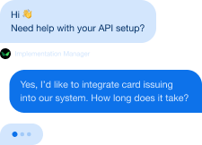 Chatting with the implementation manager
