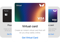 Virtual Visa cards creation