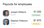 Payouts for employees