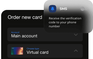 Order new card interface