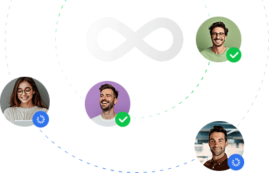 Unlimited users access illustration