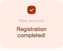 Notification of successful registration