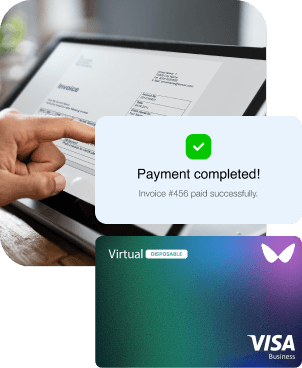 The manager makes secure payments to suppliers